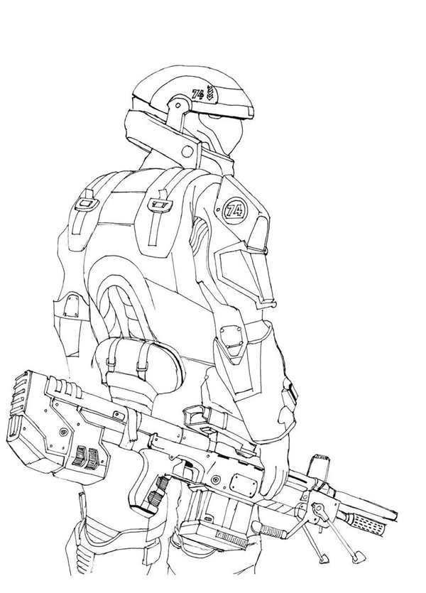 Раскраска Halo