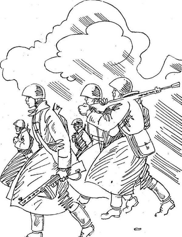 Раскраска: военные