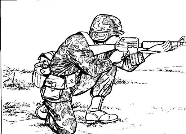 Военные раскраски для детей