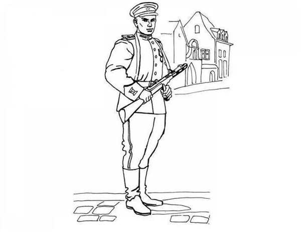Военные раскраски для детей