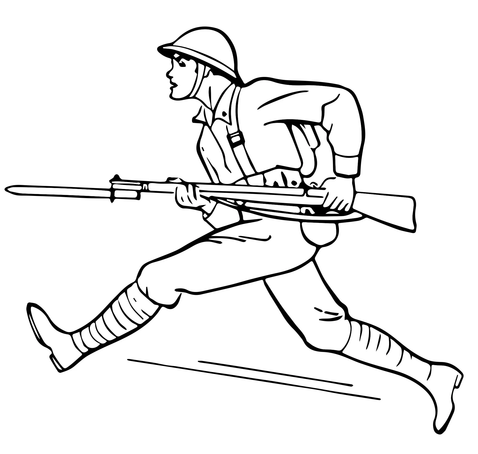 Раскраска: военные