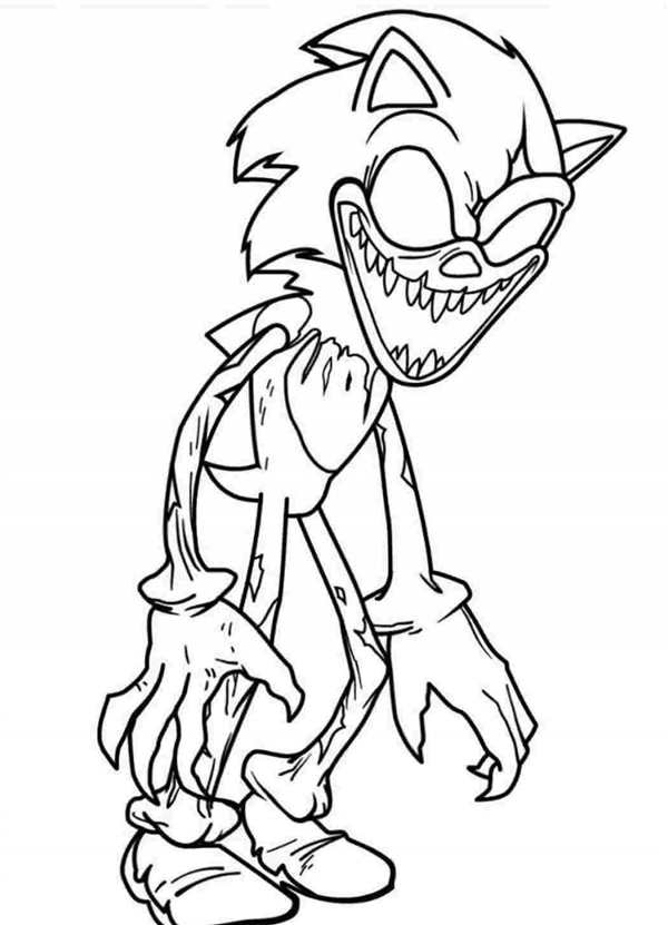 Раскраска Sonic the Hedgehog