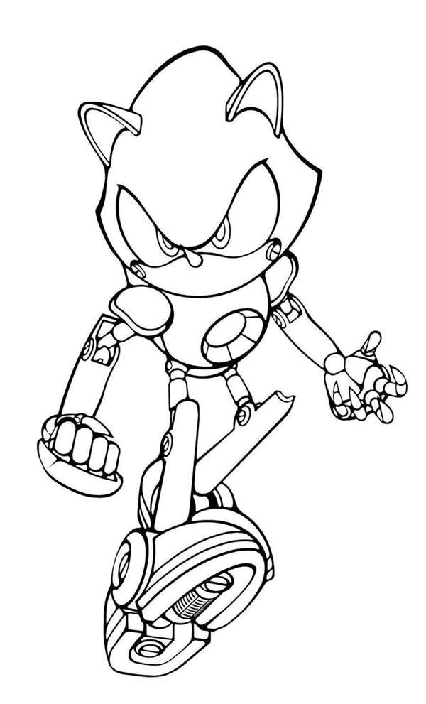 Раскраска Sonic the Hedgehog