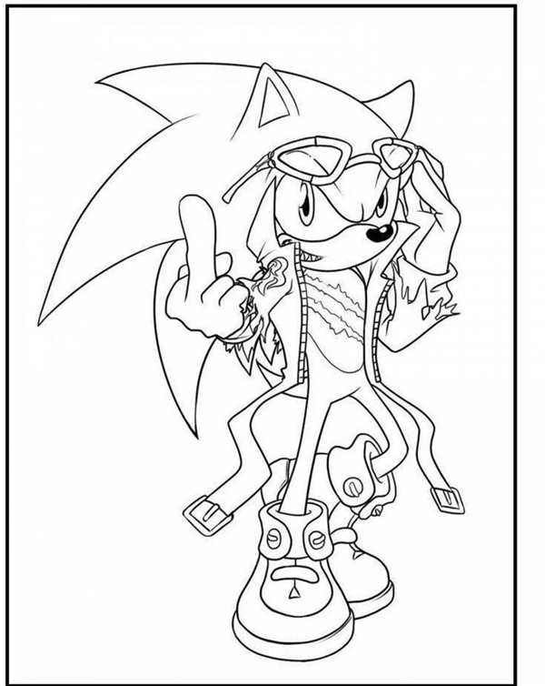 Metal Sonic раскраска