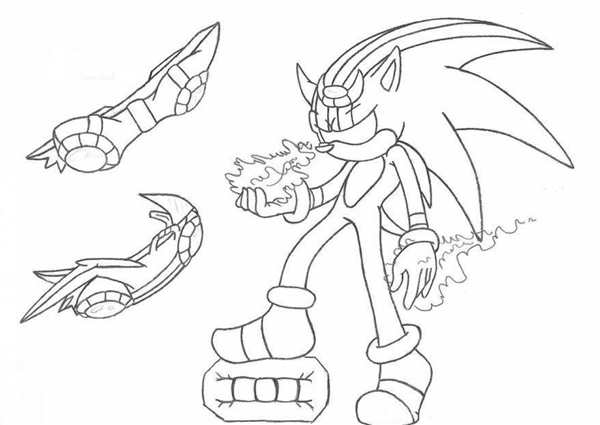 Metal Sonic раскраска