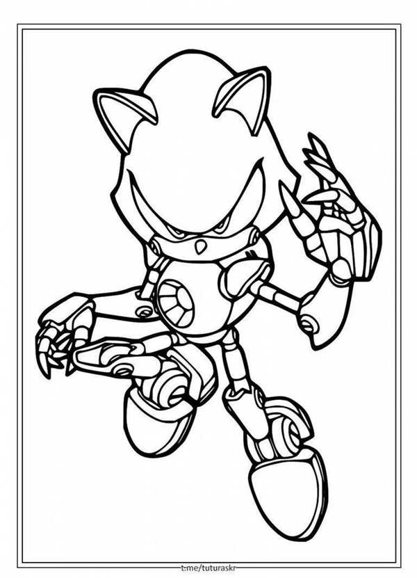Metal Sonic раскраска