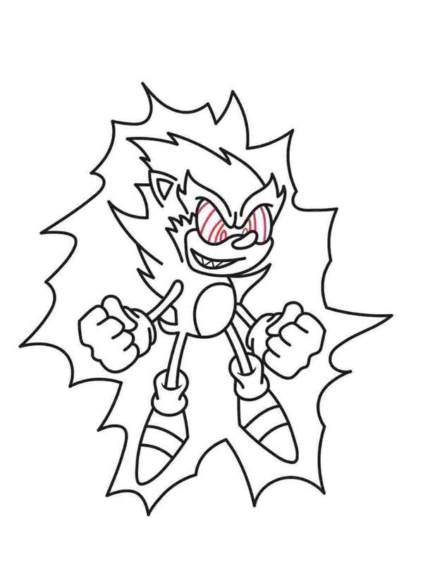 Metal Sonic раскраска