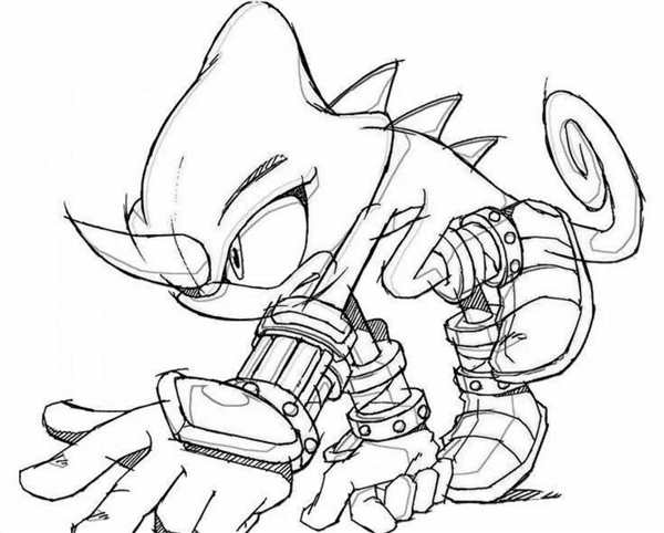 Metal Sonic раскраска
