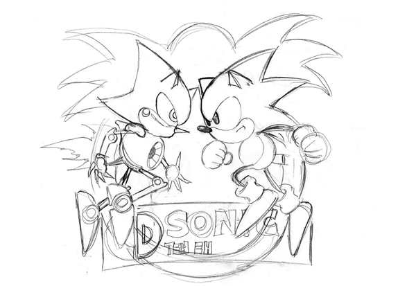 Metal Sonic раскраска