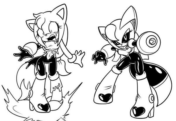 Metal Sonic раскраска