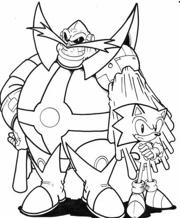 Metal Sonic раскраска