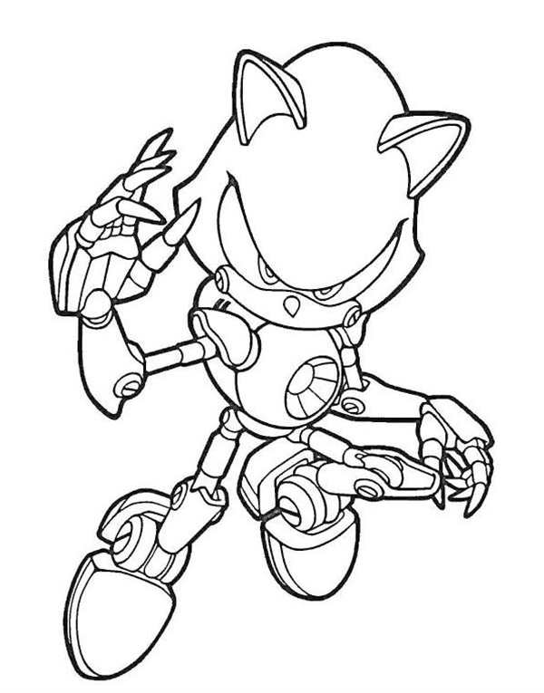Metal Sonic раскраска