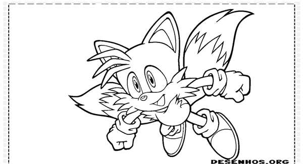 Раскраска Sonic the Hedgehog