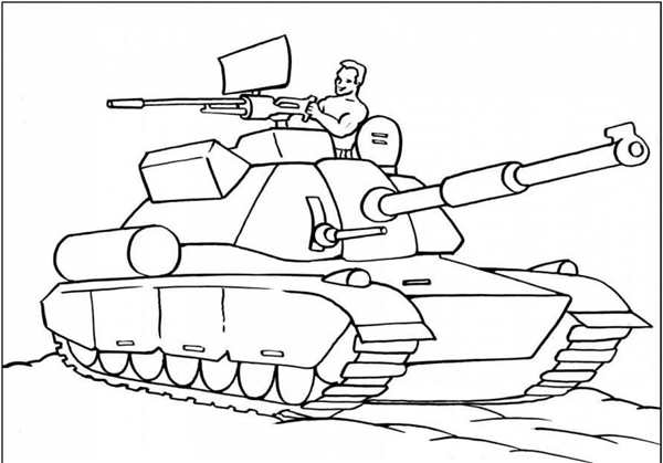 Раскраска военные танки т34