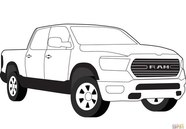 Dodge Ram 1500 рисунок