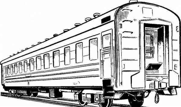 Раскраска Современный Поезд Веселое Приключение в Мире Транспорта