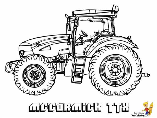Трактор Джон Дир раскраска