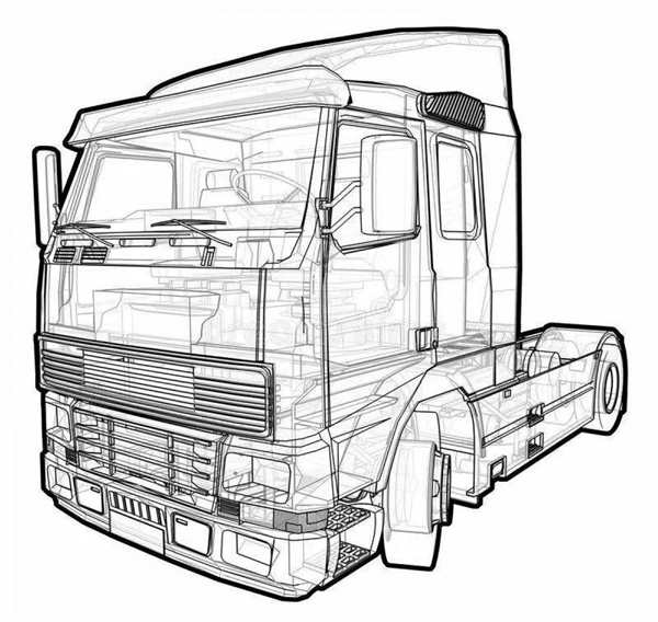 КАМАЗ 6540 раскраска