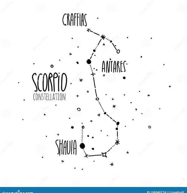Созвездие скорпиона для детей