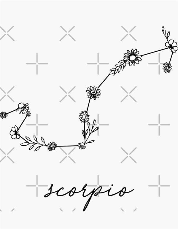 Раскраска Созвездие Скорпиона