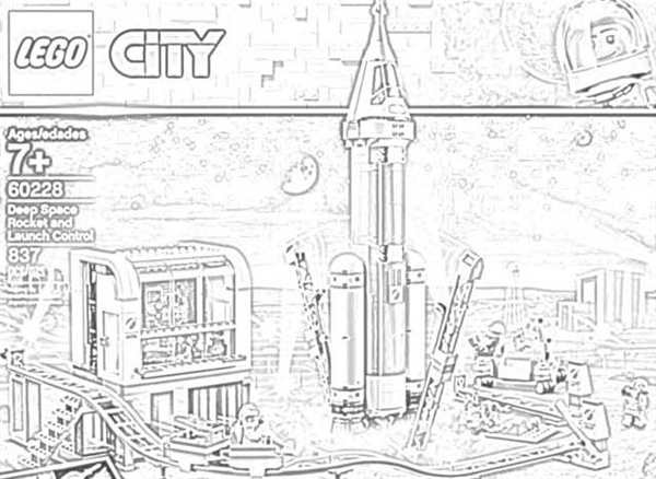 Раскраска Space Launch System Вместе с Марсом в