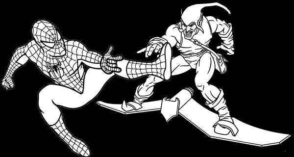 Spider man раскраска Супергерои