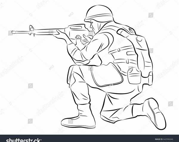 Раскраска: военные