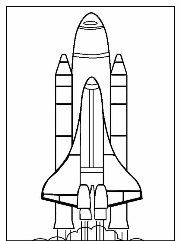 Космический корабль раскраска