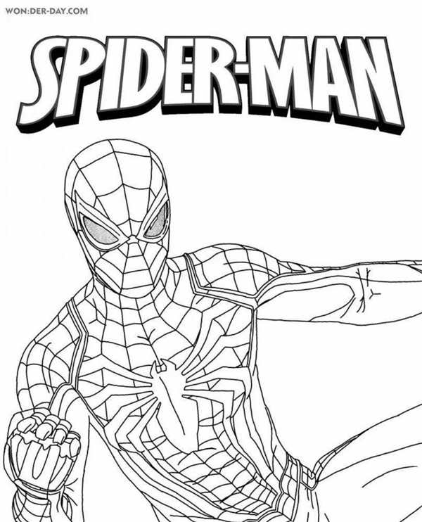 Раскраска SpiderMan Веселые Активности для Детей