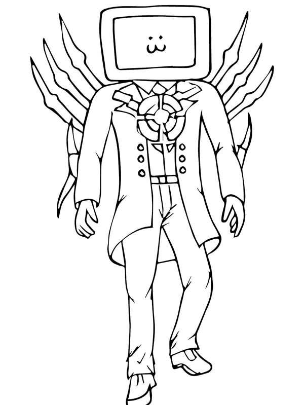 Cameraman Titan раскраска