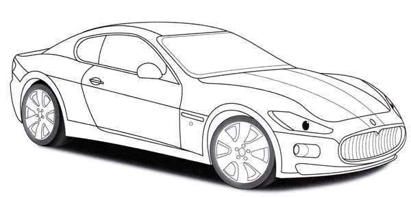 Раскраска Спортивная Машина Acura