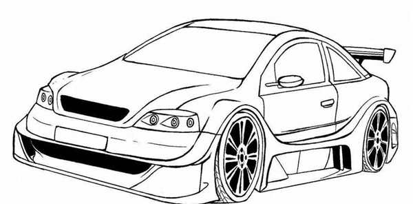 Раскраска Спортивная Машина Acura