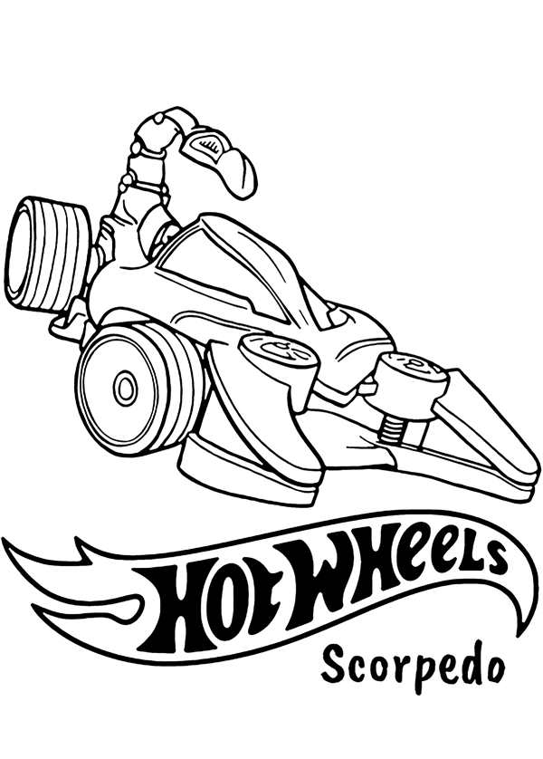 Hot Wheels машинки раскраски
