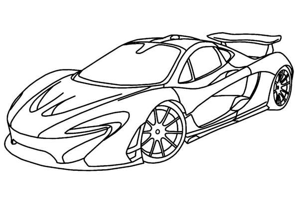 Раскраска Макларен 650s
