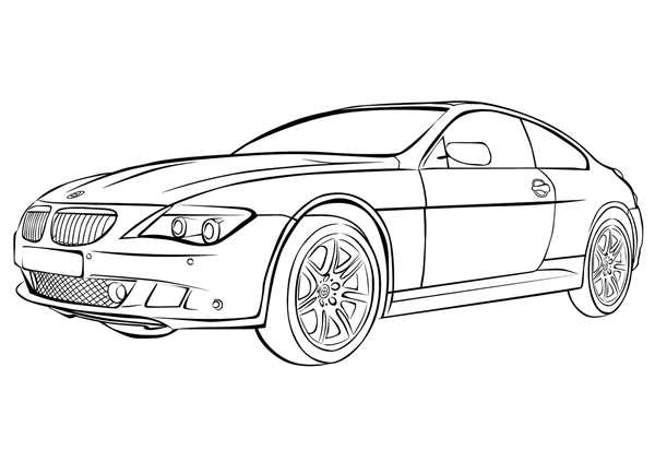 BMW m5 f10 раскраска