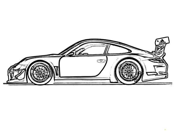 Раскраска Порше 911