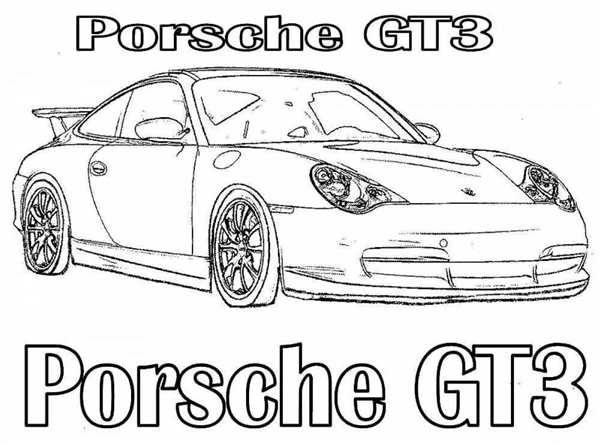 Порше Каррера 911 купе раскраска