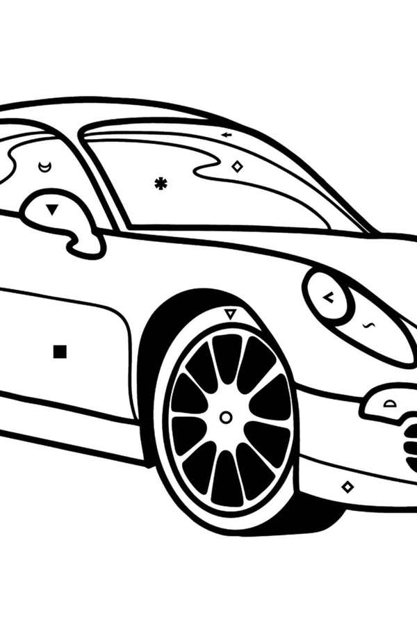 Porsche 911 gt3 раскраска