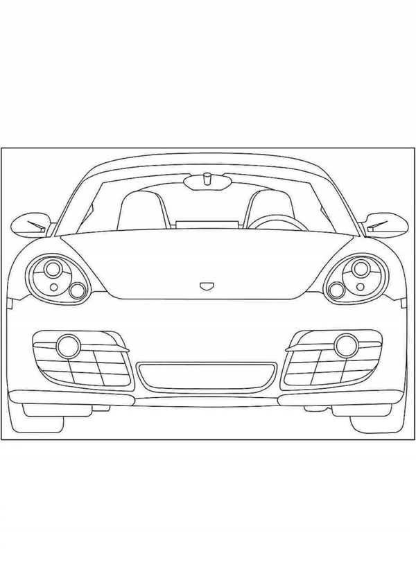 Раскраски Порше 911 турбо