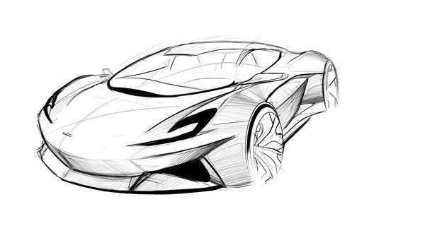 Макларен 720s нарисовать