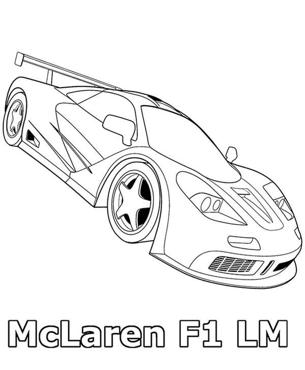 Раскраска Макларен 650s