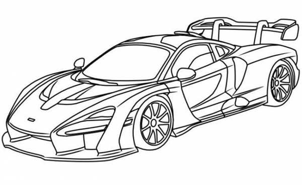 Раскраска Спортивный McLaren 720S
