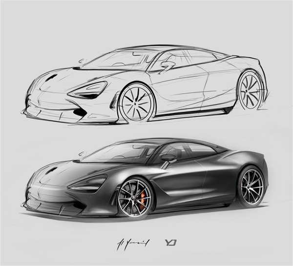 Раскраска Спортивный McLaren 720S