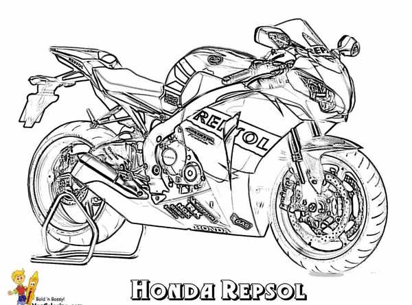 Спортивный мотоцикл силуэт