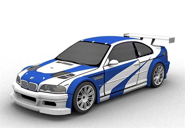 Раскраска машины BMW m3 GTR