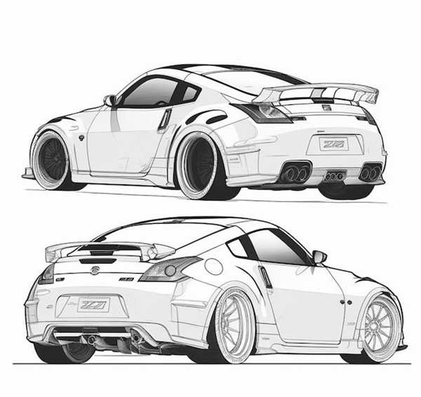 Раскраска спорткара БМВ M3 GTR в деталях