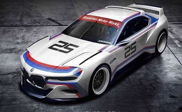 Раскраска спорткупе BMW 30 CSL Ваши Руки Волшебство