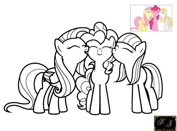 My little Pony раскраска Пинки Пай