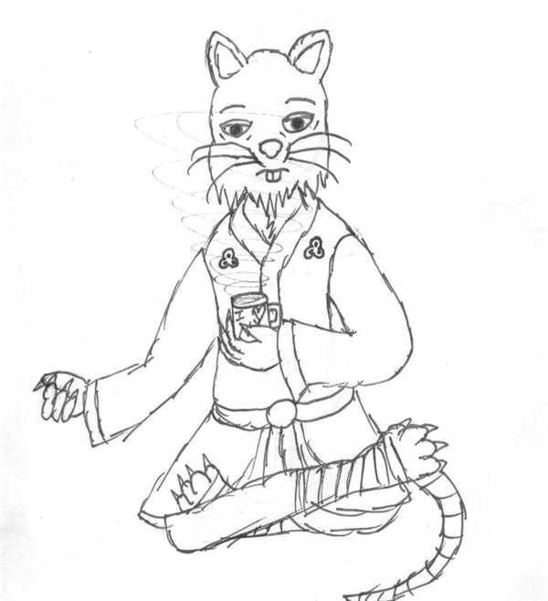 Раскраска сSensei Splinter