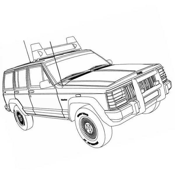 Раскраска Мерседес Гелендваген g63